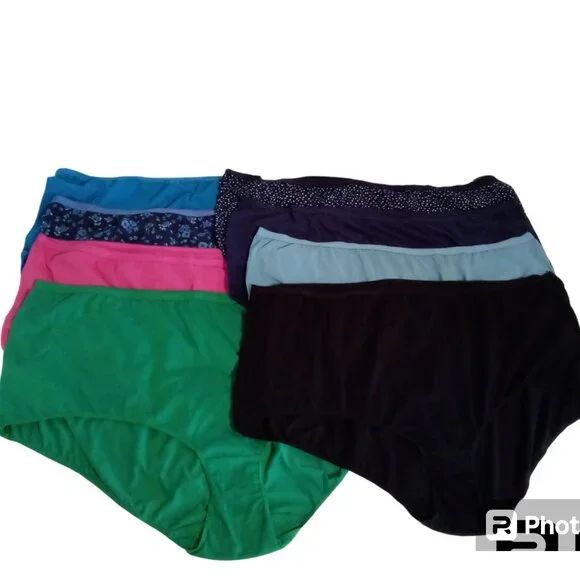 Comfort Choice by Woman Within 8 pk briefs, panties sz 16 4X NEW - Picture 2 of 9